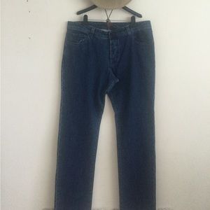 GIORGIO’S PALM BEACH INDIGO DENIM JEANS MADE IN ITALY STRAIGHT SIZE 44x35 NWT